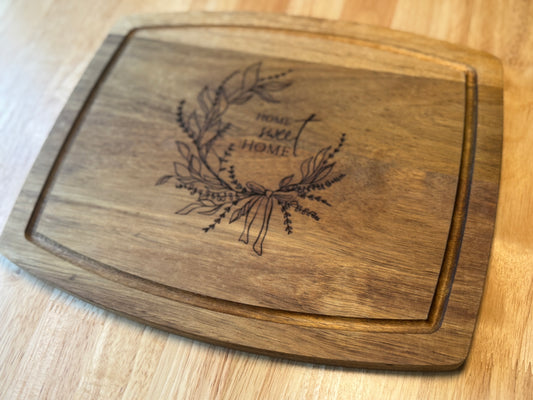 Custom Engraved Cutting Board, Housewarming gift, Gift for her, Gift for Mom, Kitchen Decor