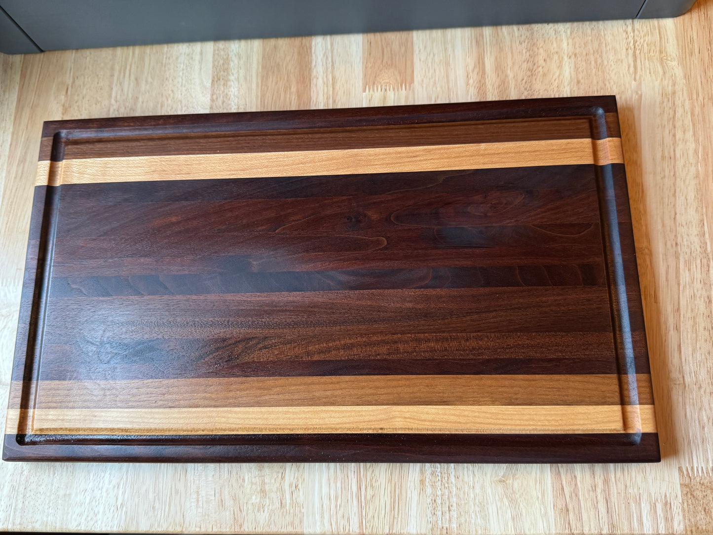 Handmade Walnut and Maple Cutting Board
