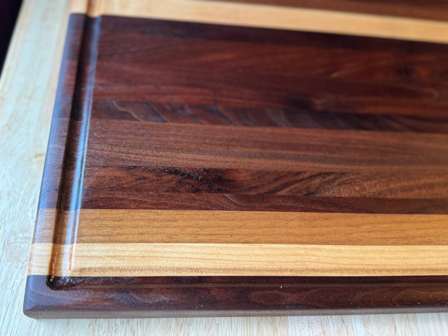 Handmade Walnut and Maple Cutting Board