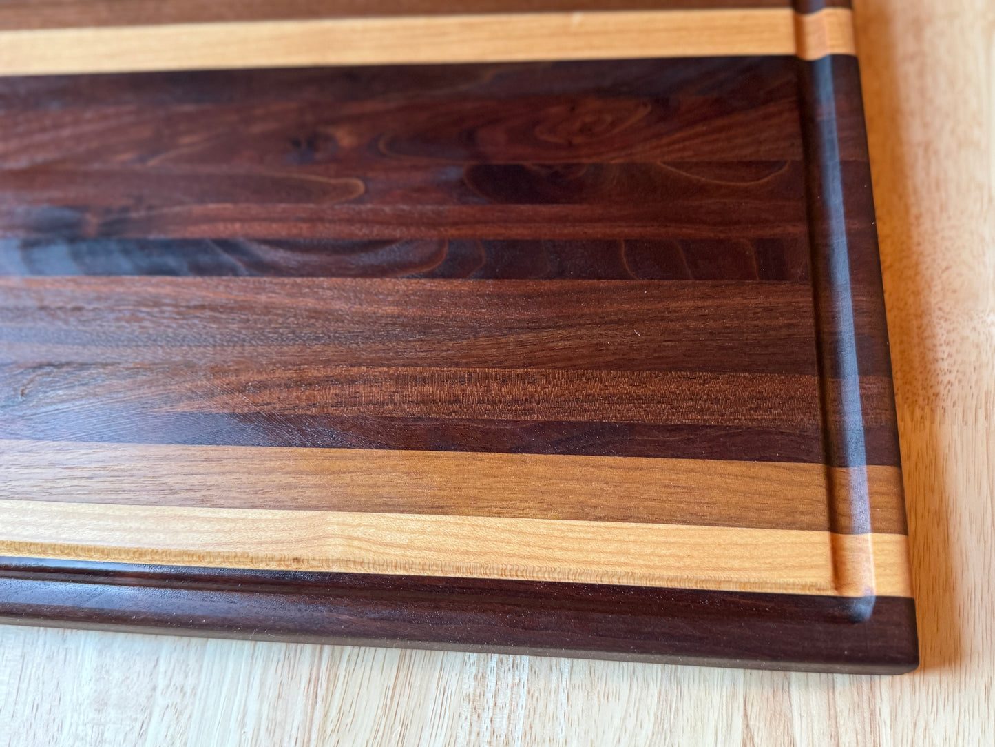 Handmade Walnut and Maple Cutting Board