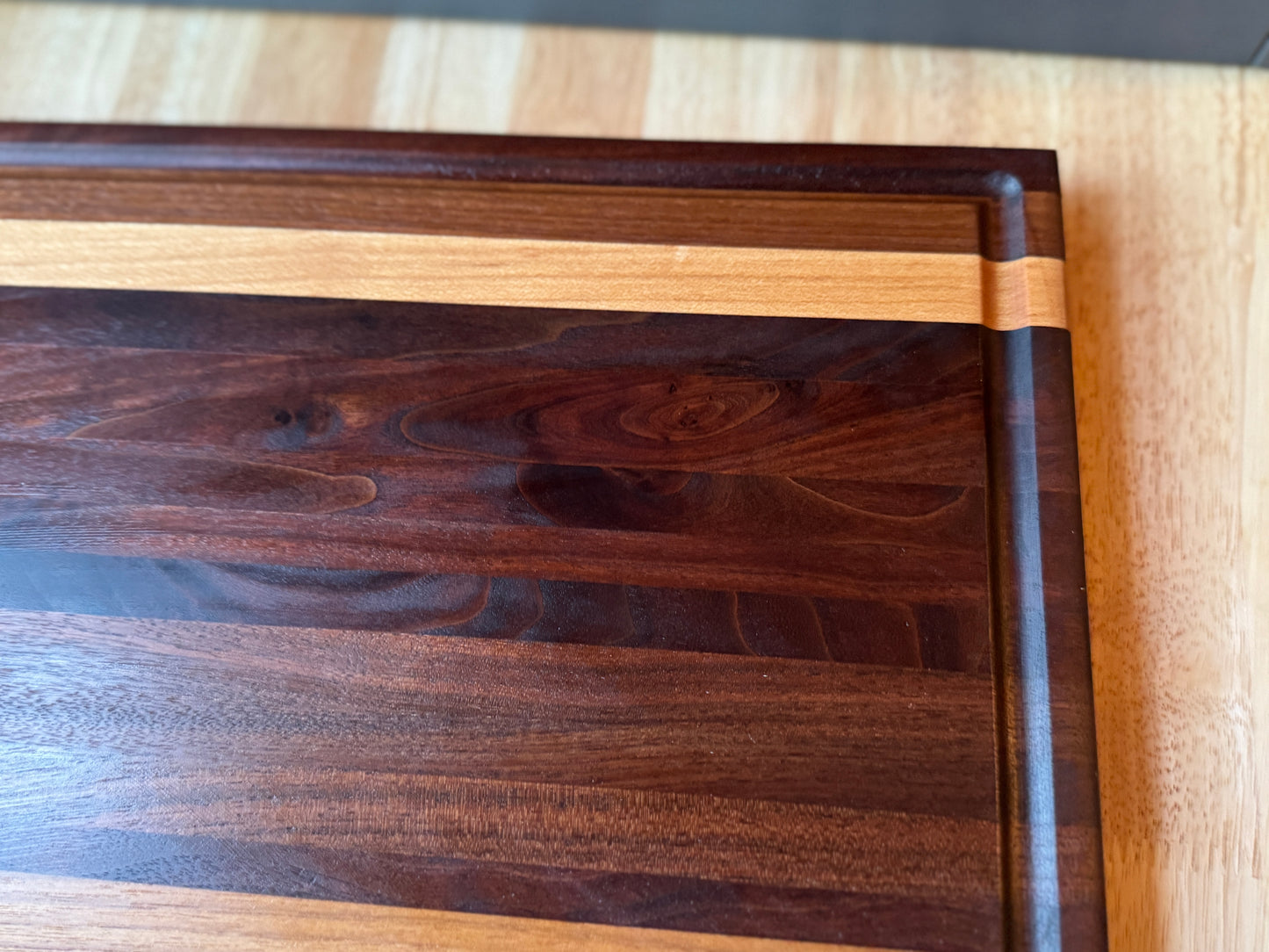 Handmade Walnut and Maple Cutting Board