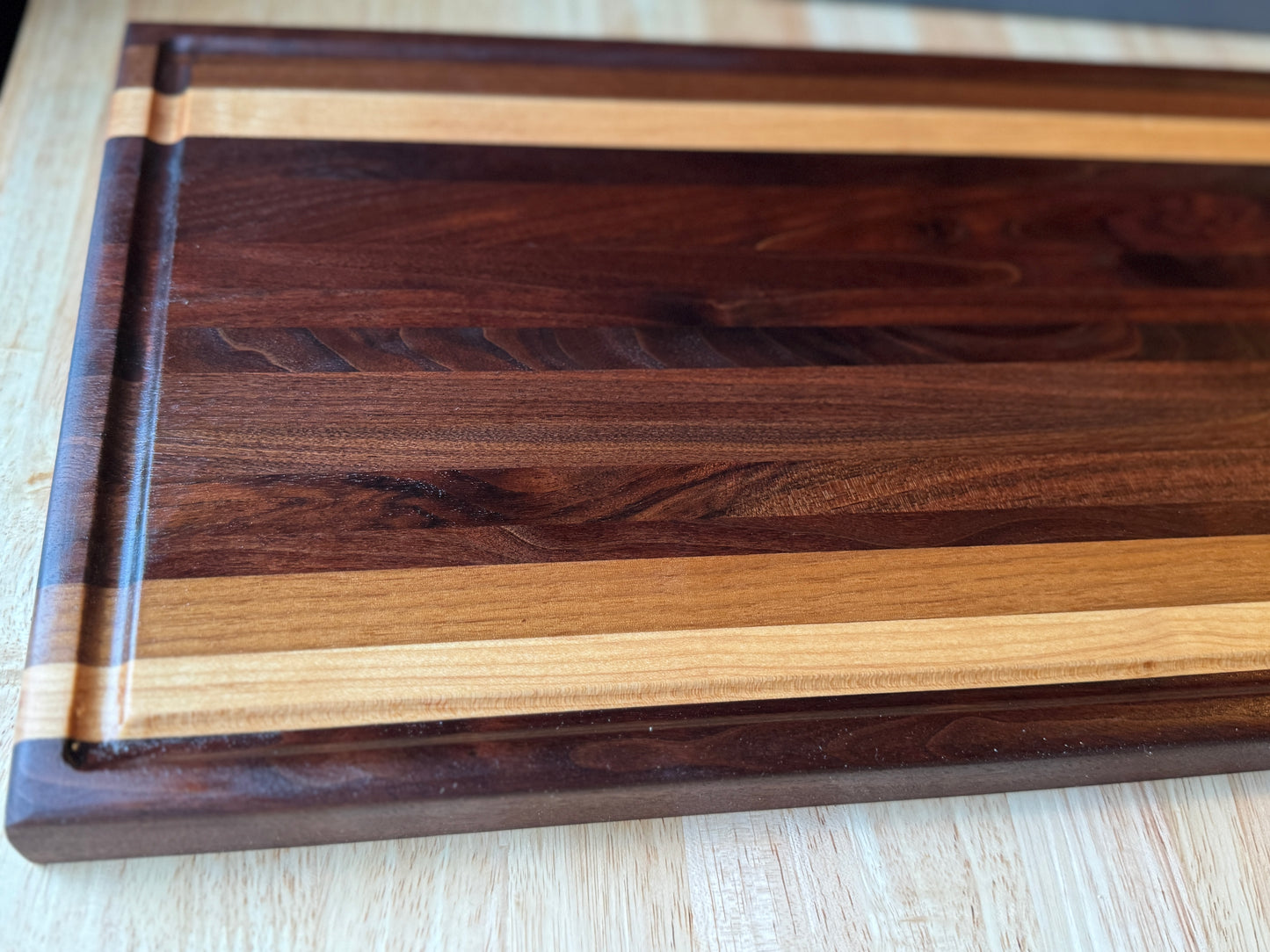 Handmade Walnut and Maple Cutting Board
