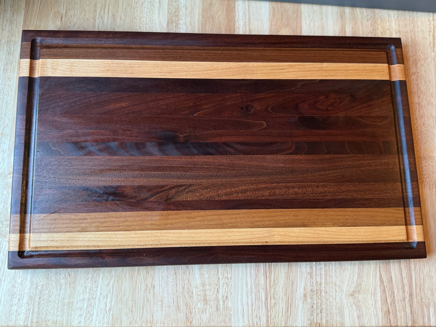 Handmade Walnut and Maple Cutting Board
